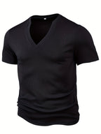 Maqiato | Men's Slim Fit Deep V-Neck T-Shirt