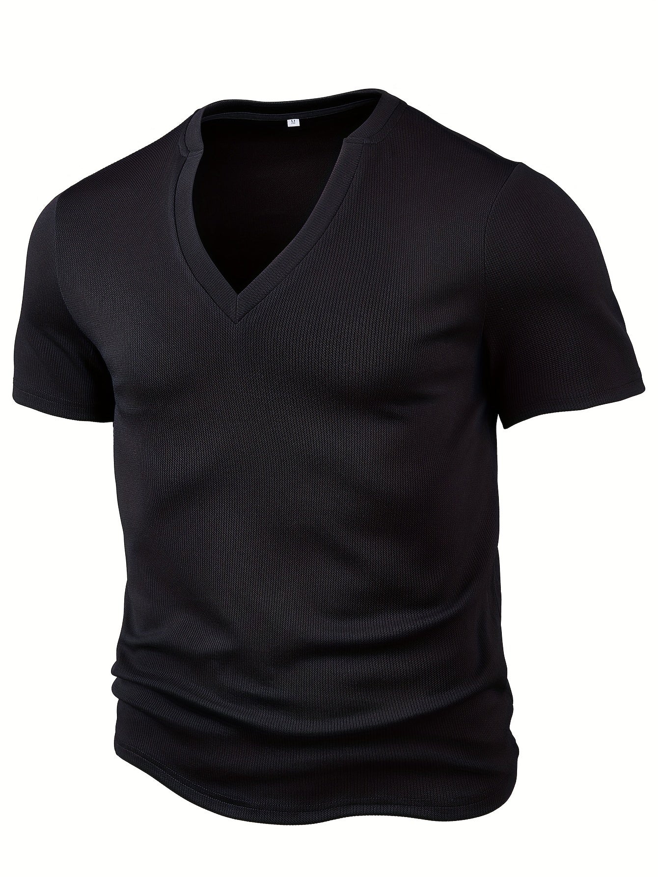 Maqiato | Men's Slim Fit Deep V-Neck T-Shirt