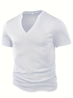 Maqiato | Men's Slim Fit Deep V-Neck T-Shirt