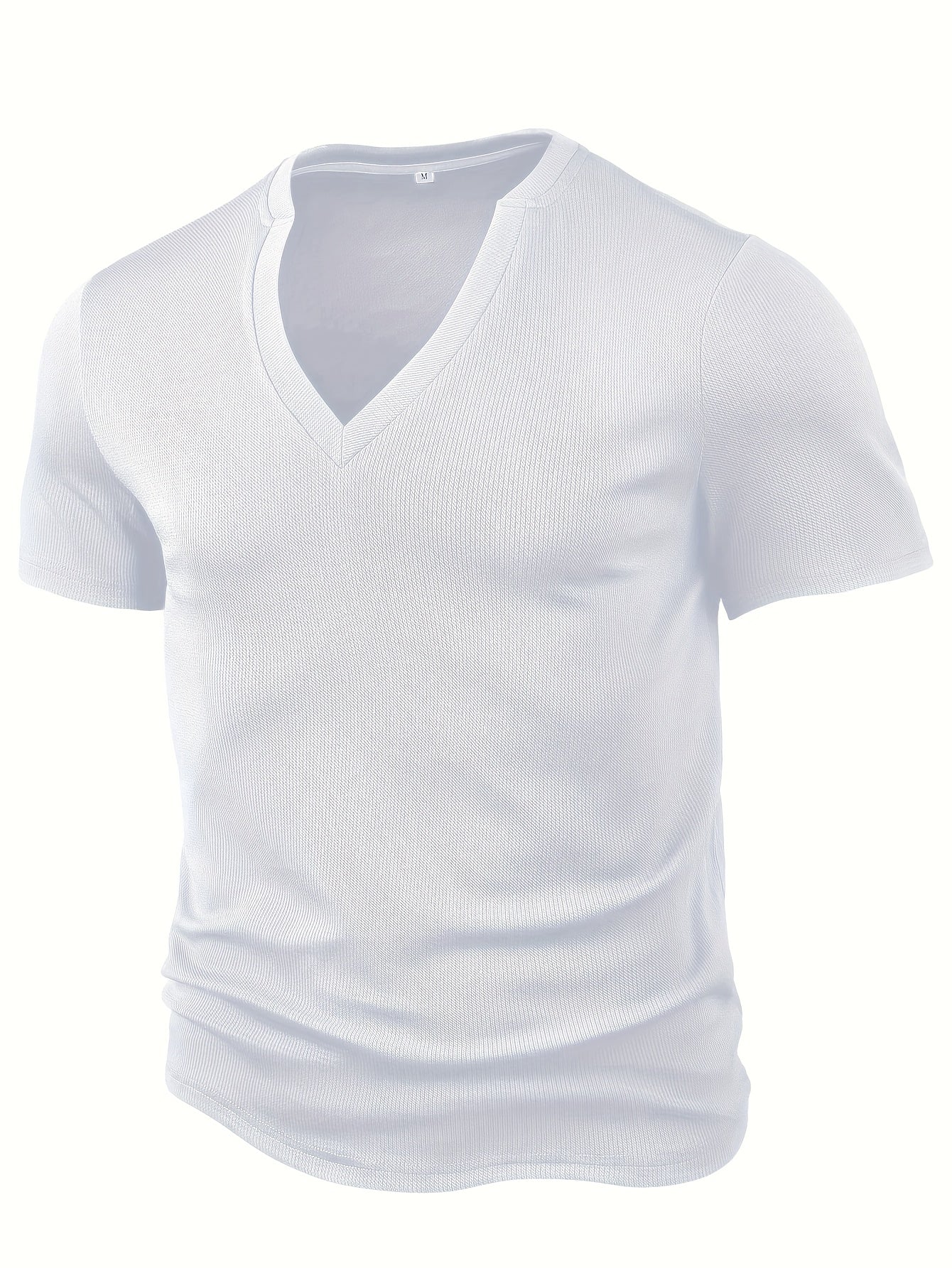 Maqiato | Men's Slim Fit Deep V-Neck T-Shirt