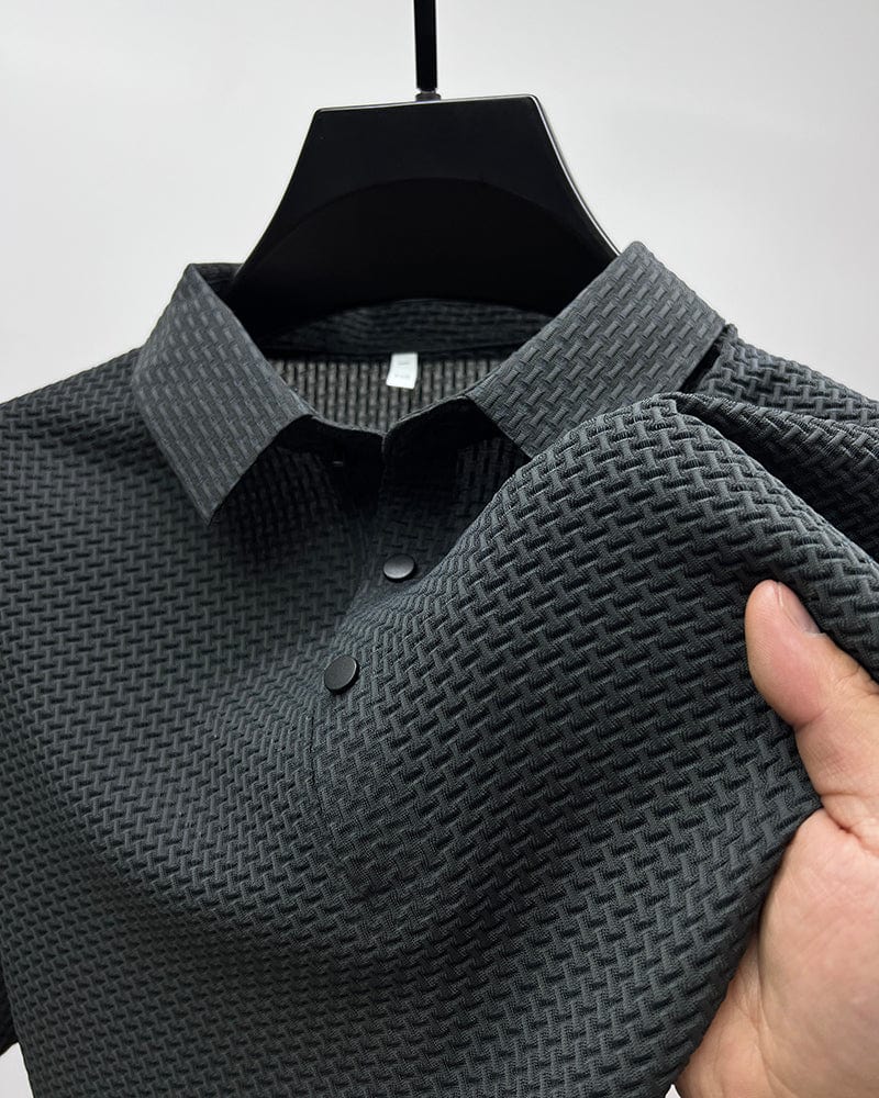 Maqiato | Men's Slim Fit Mesh Polo Shirt