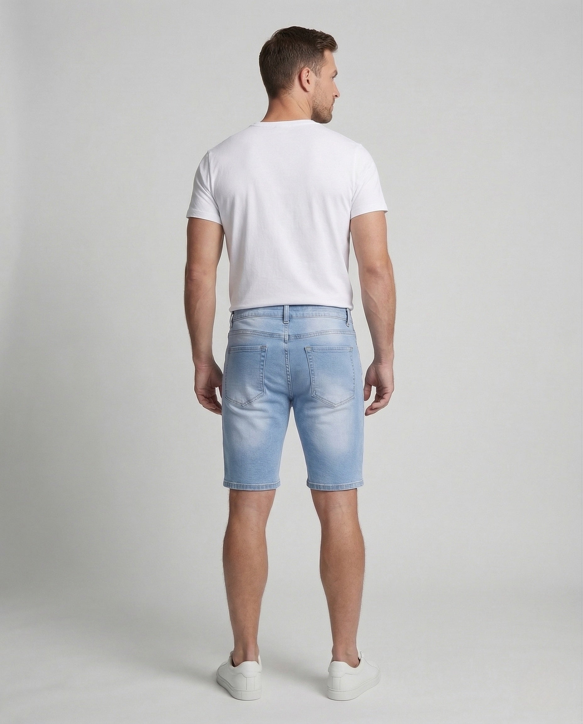 Maqiato | Men's Slim Fit Stretch Jeans Shorts