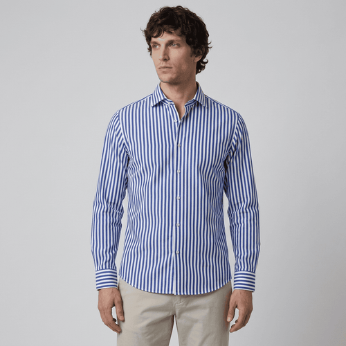 Maqiato | Men's Slim Fit Striped Shirt