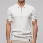 Maqiato | Men's Slim Fit Zip Collar Polo Shirt