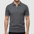 Maqiato | Men's Slim Fit Zip Collar Polo Shirt