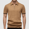 Maqiato | Men's Slim Fit Zip Collar Polo Shirt