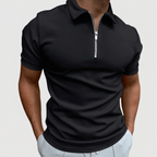 Maqiato | Men's Slim Fit Zip Polo Shirt