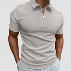 Maqiato | Men's Slim Fit Zip Polo Shirt