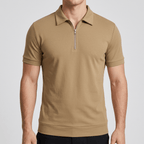 Maqiato | Men's Slim Fit Zip Polo Shirt