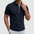 Maqiato | Men's Slim Fit Zip Polo Shirt
