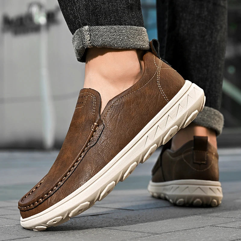 Maqiato | Men's Slip-On Loafers in Brown