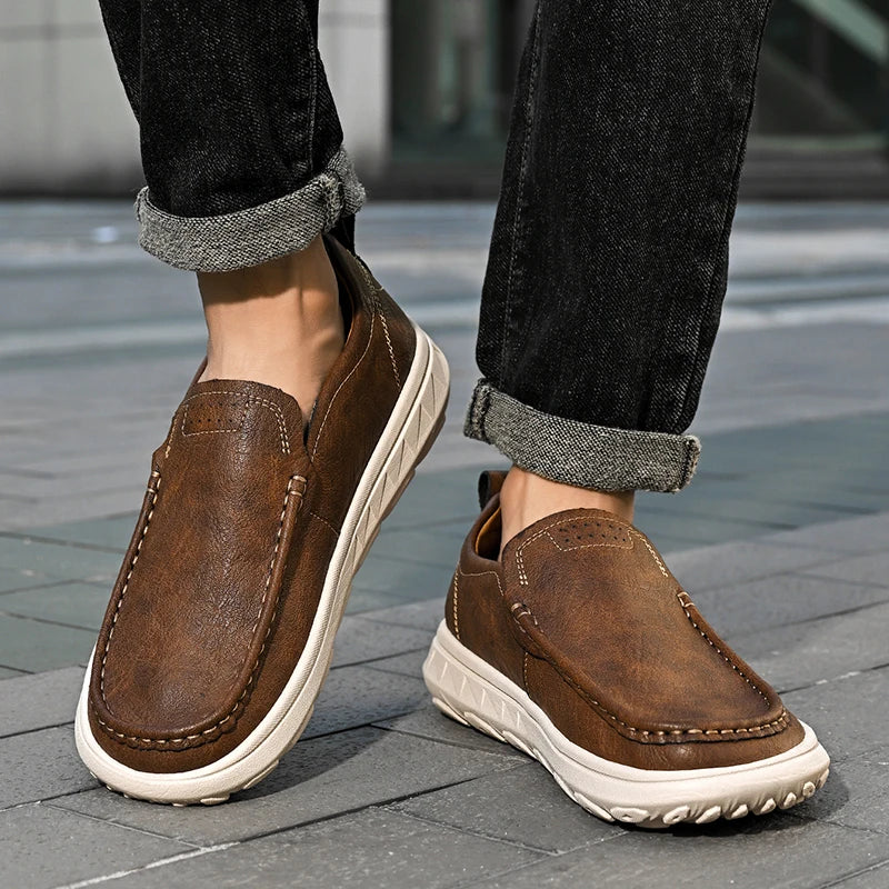 Maqiato | Men's Slip-On Loafers in Brown