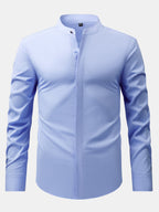 Maqiato | Men's Stand Collar Shirt & Slim Fit Flared Pants Set