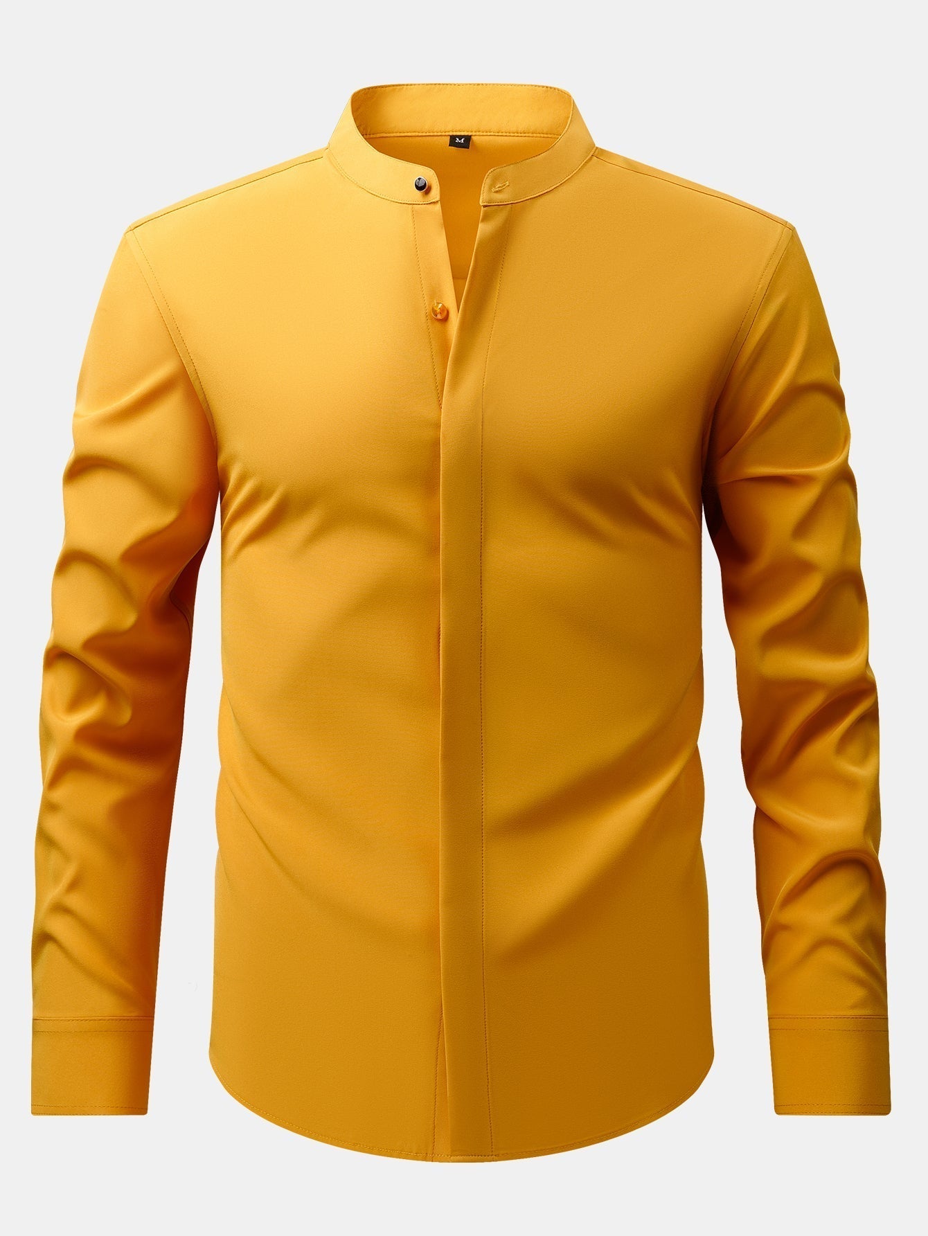 Maqiato | Men's Stand Collar Shirt & Slim Fit Flared Pants Set