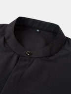 Maqiato | Men's Stand Collar Shirt & Slim Fit Flared Pants Set