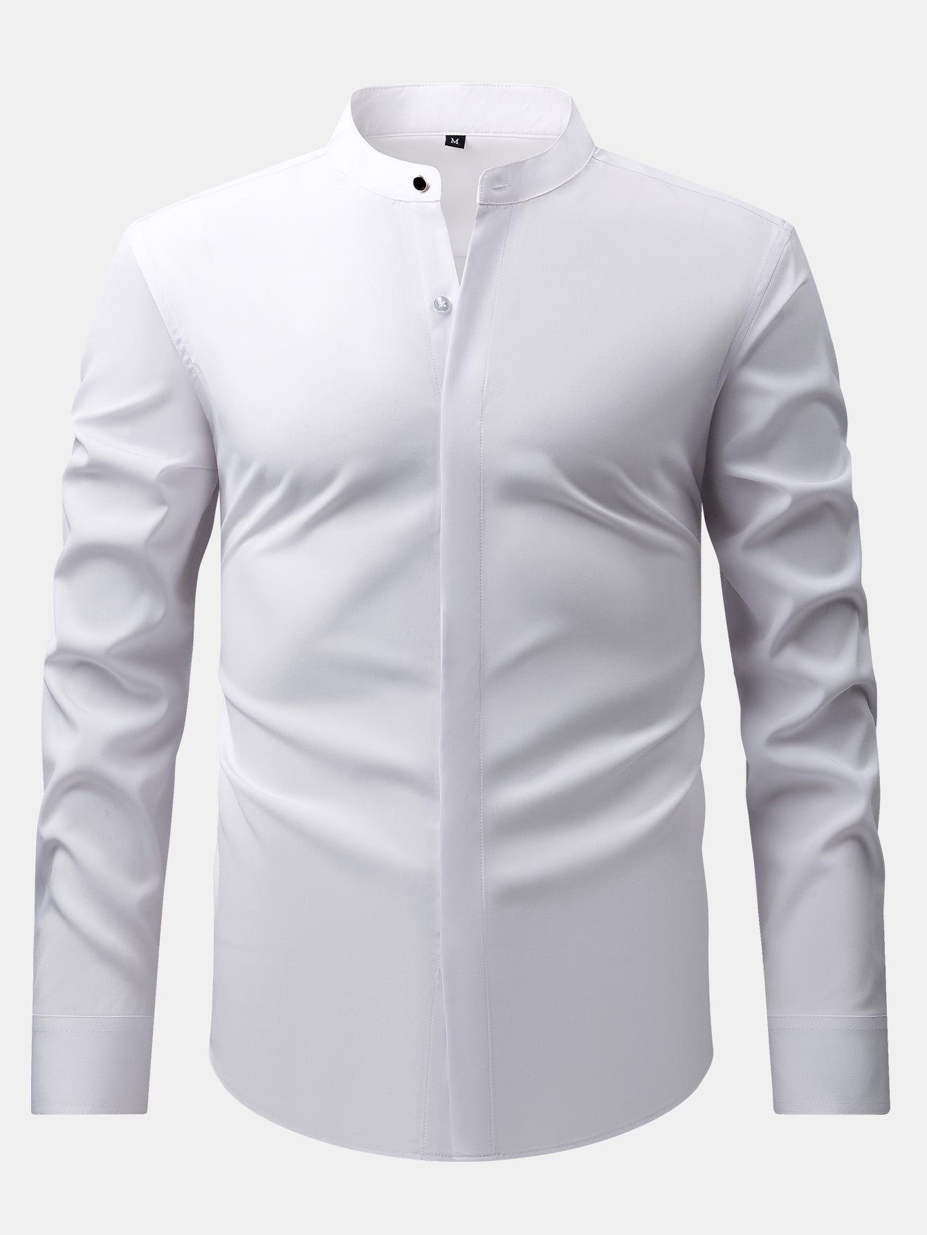 Maqiato | Men's Stand Collar Shirt & Slim Fit Flared Pants Set