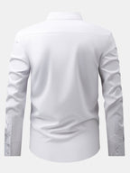 Maqiato | Men's Stand Collar Shirt & Slim Fit Flared Pants Set
