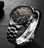 Maqiato | Men's SteeleX Steel Military Watch