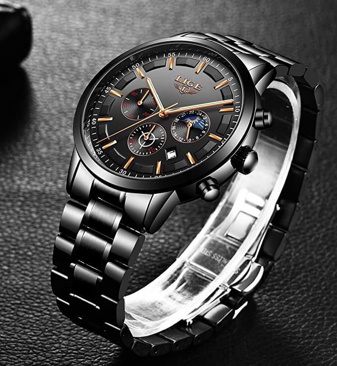 Maqiato | Men's SteeleX Steel Military Watch