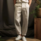 Maqiato | Men's Straight Leg Linen Trousers