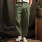 Maqiato | Men's Straight Leg Linen Trousers