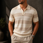 Maqiato | Men's Striped Camp Collar Shirt