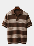 Maqiato | Men's Striped Camp Collar Shirt