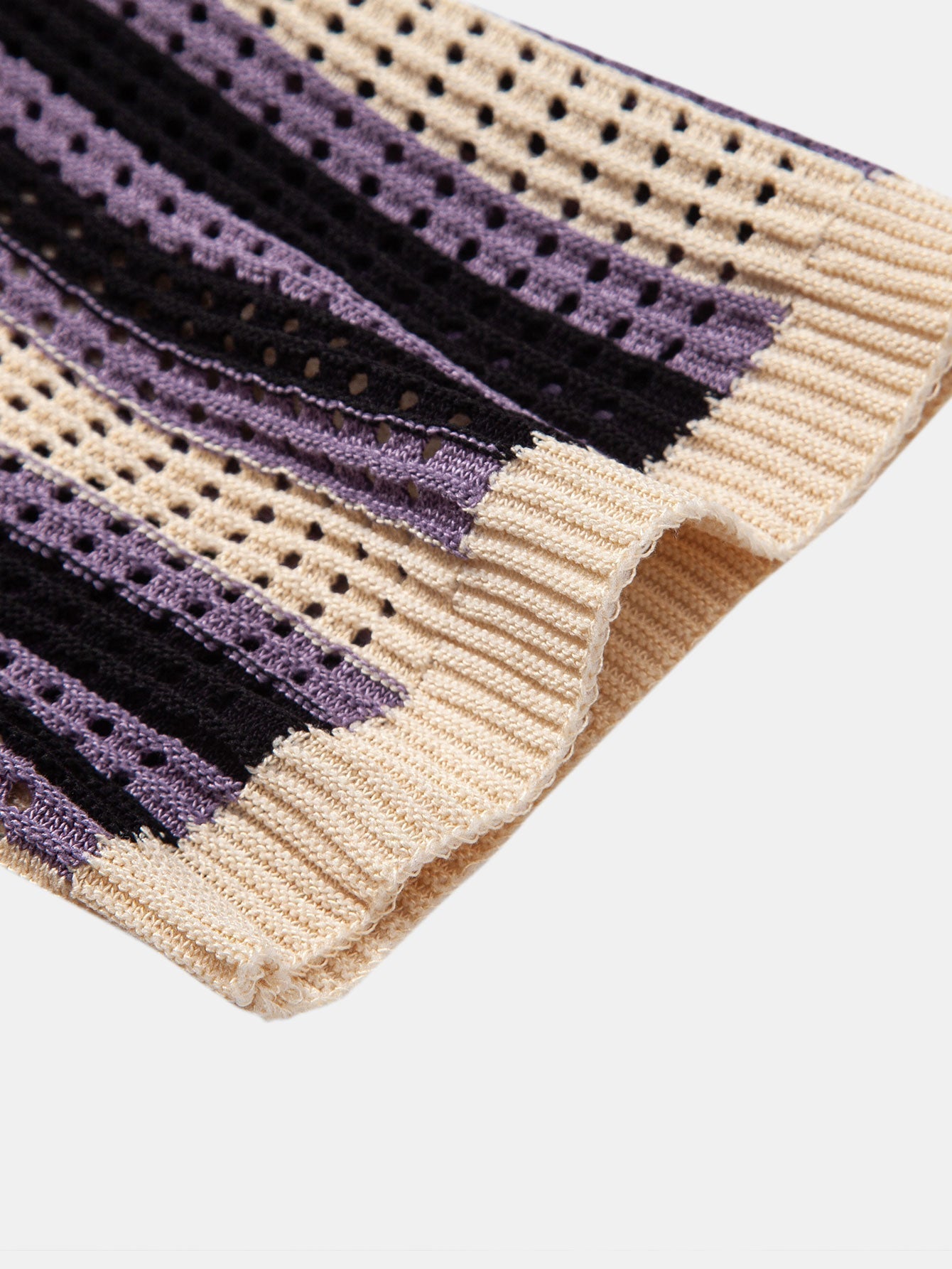 Maqiato | Men's Striped Crochet Shirt & Linen Pants Set