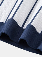 Maqiato | Men's Striped Knit Button Shirt