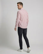 Maqiato | Men's Striped Linen-Blend Shirt