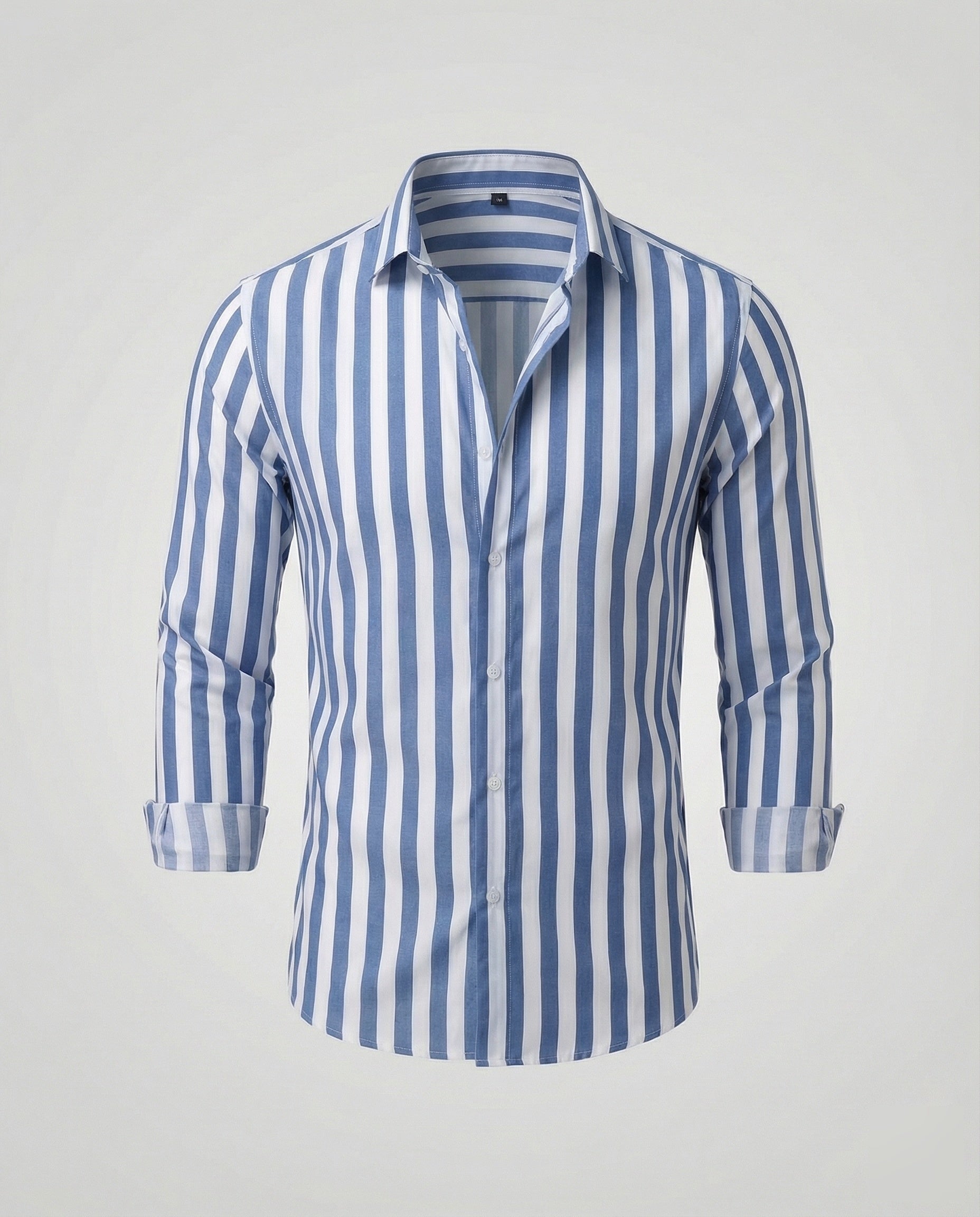 Maqiato | Men's Striped Linen-Blend Shirt