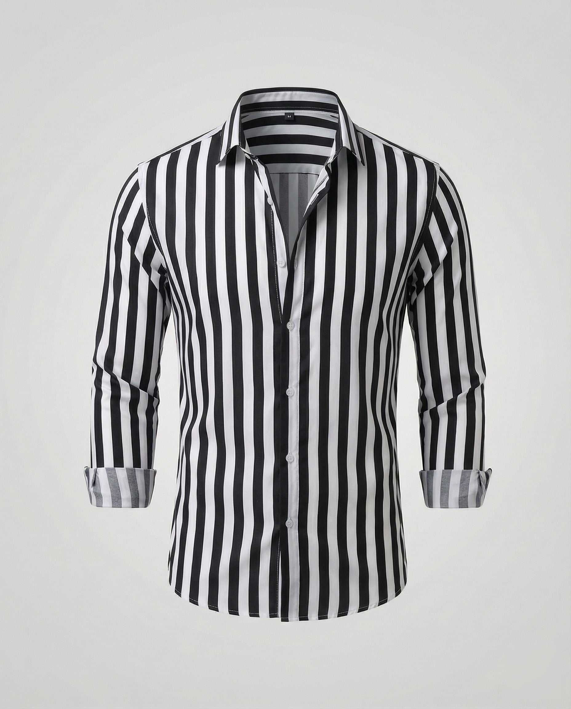 Maqiato | Men's Striped Linen-Blend Shirt