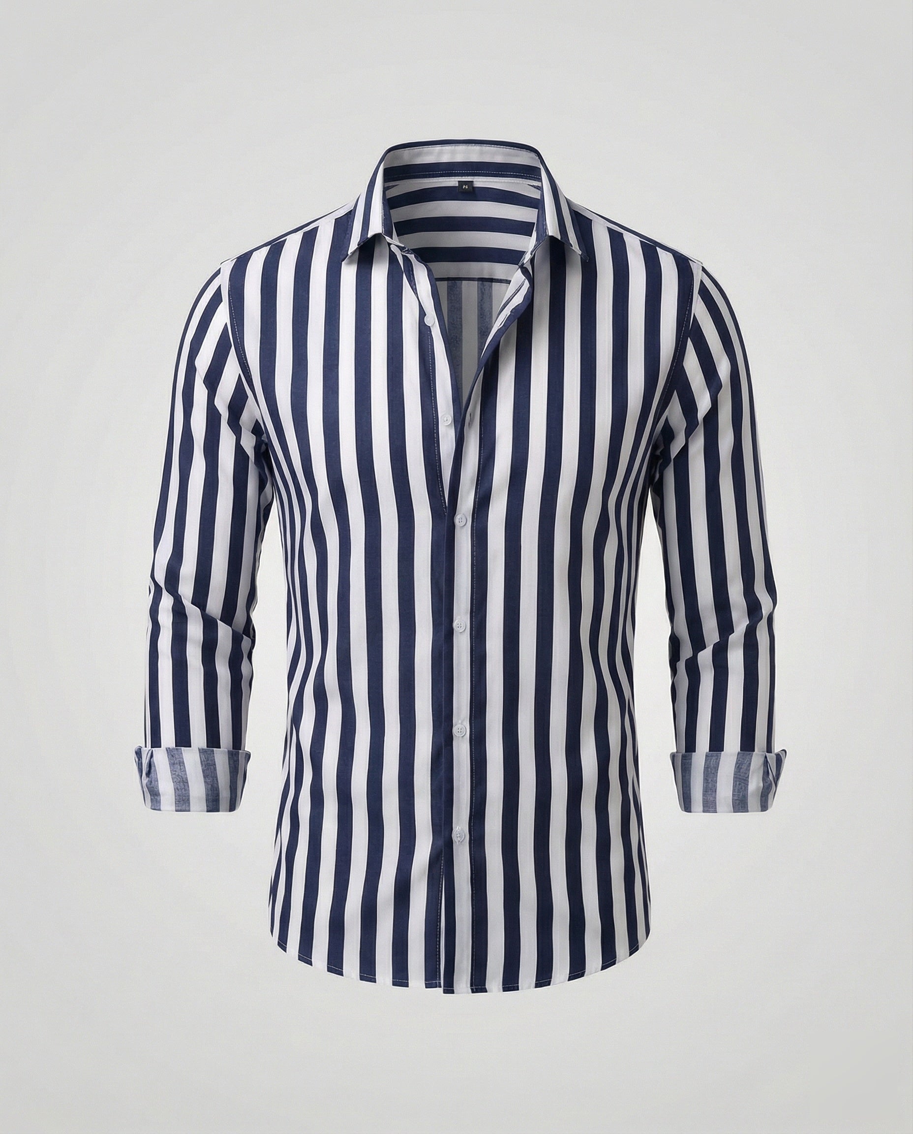 Maqiato | Men's Striped Linen-Blend Shirt