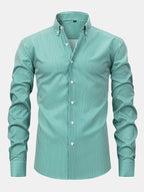 Maqiato | Men's Striped Long Sleeve Button Shirt