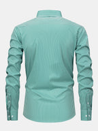 Maqiato | Men's Striped Long Sleeve Button Shirt