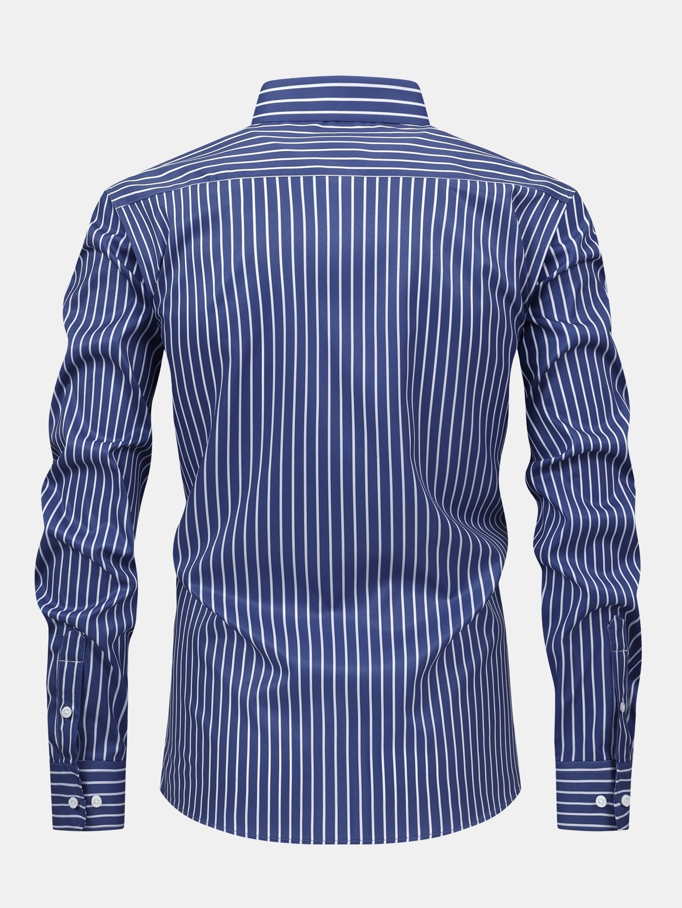 Maqiato | Men's Striped Long Sleeve Button Shirt