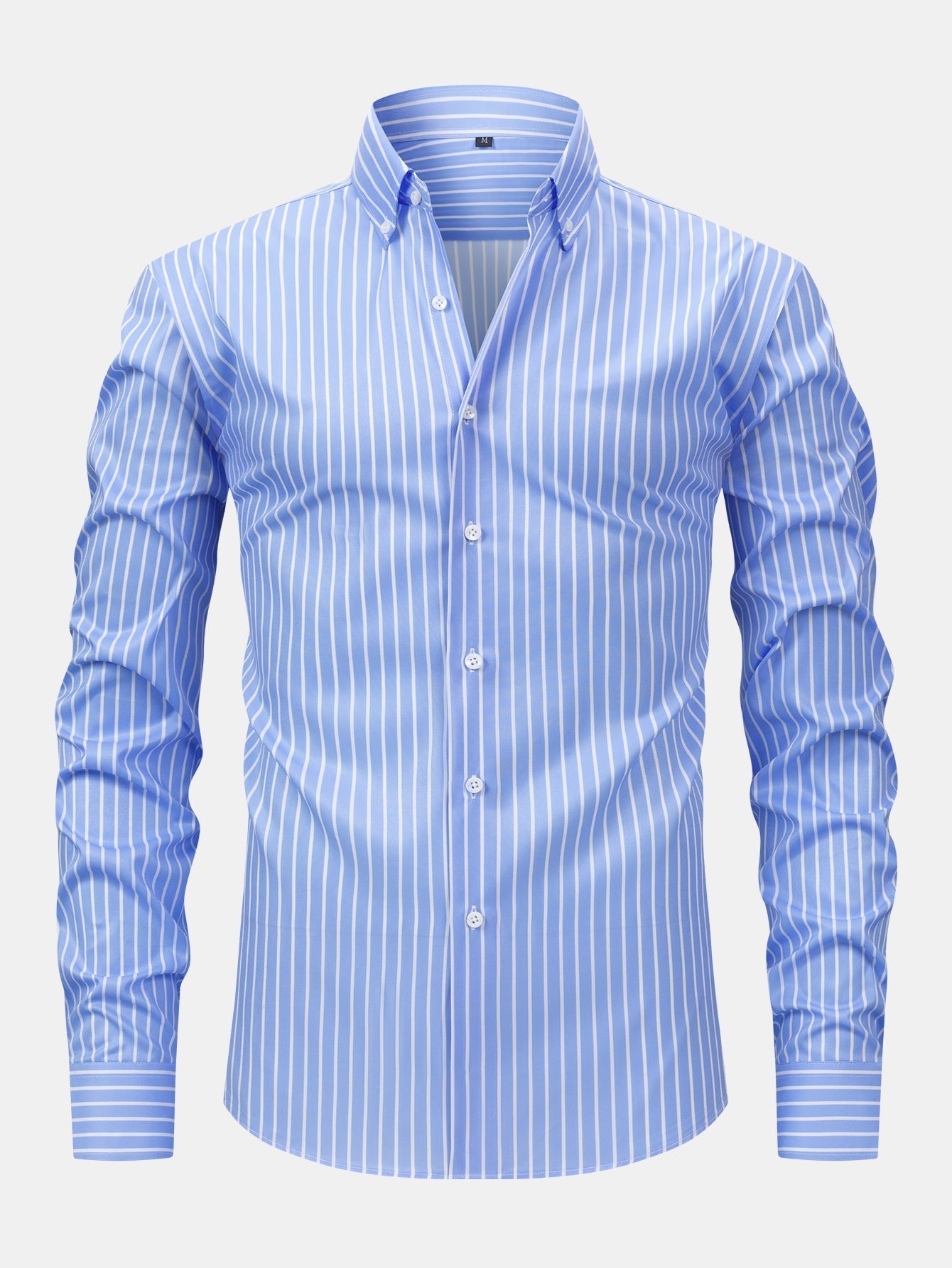 Maqiato | Men's Striped Long Sleeve Button Shirt