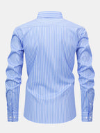 Maqiato | Men's Striped Long Sleeve Button Shirt