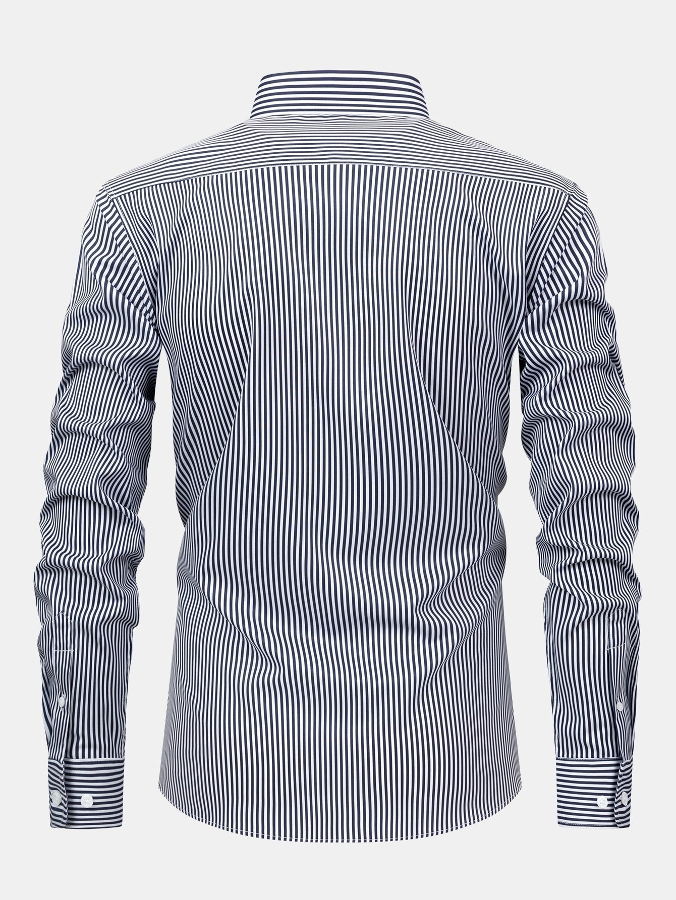 Maqiato | Men's Striped Long Sleeve Button Shirt