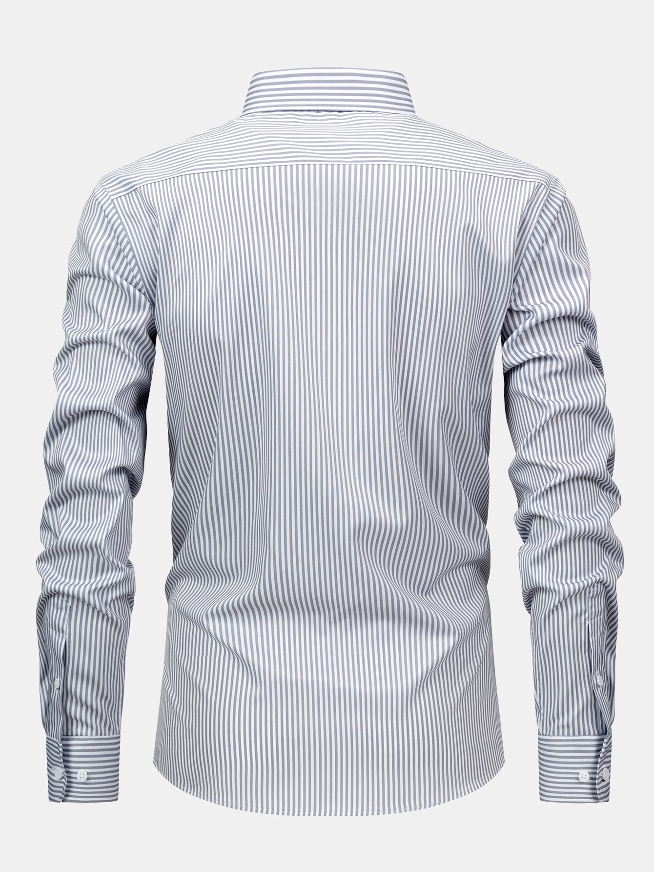 Maqiato | Men's Striped Long Sleeve Button Shirt