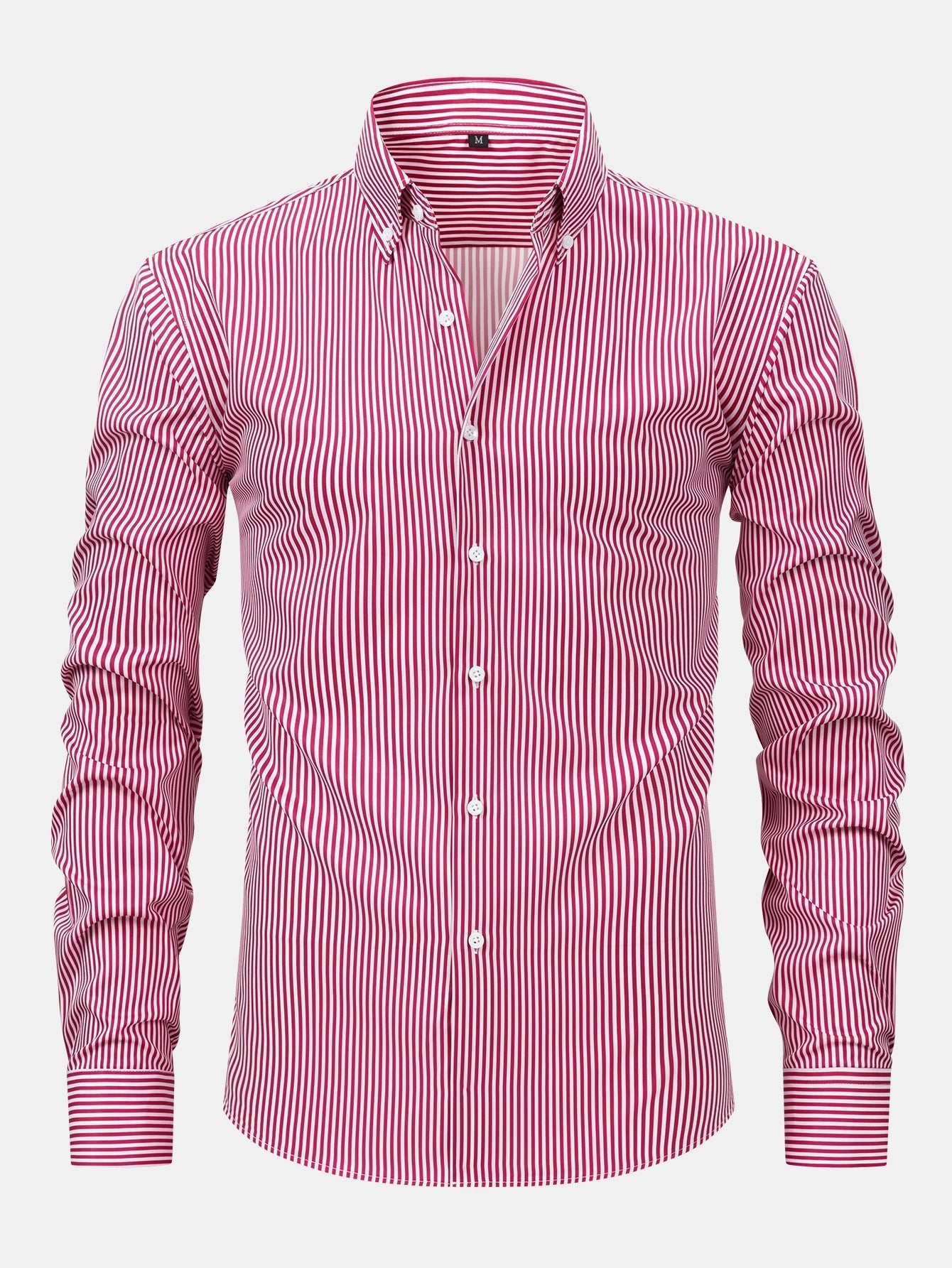 Maqiato | Men's Striped Long Sleeve Button Shirt