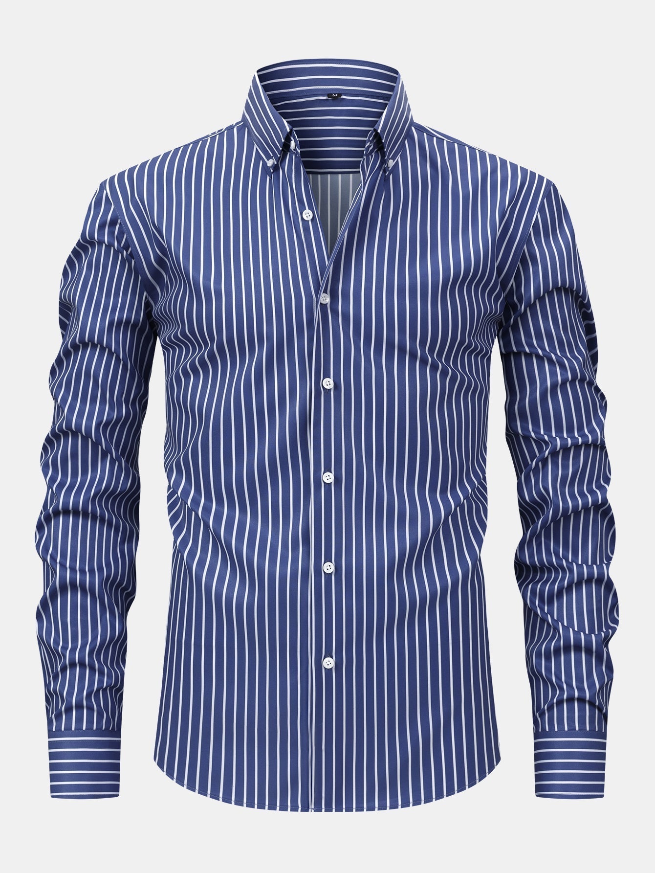 Maqiato | Men's Striped Long Sleeve Button Shirt