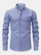 Maqiato | Men's Striped Long Sleeve Button Shirt