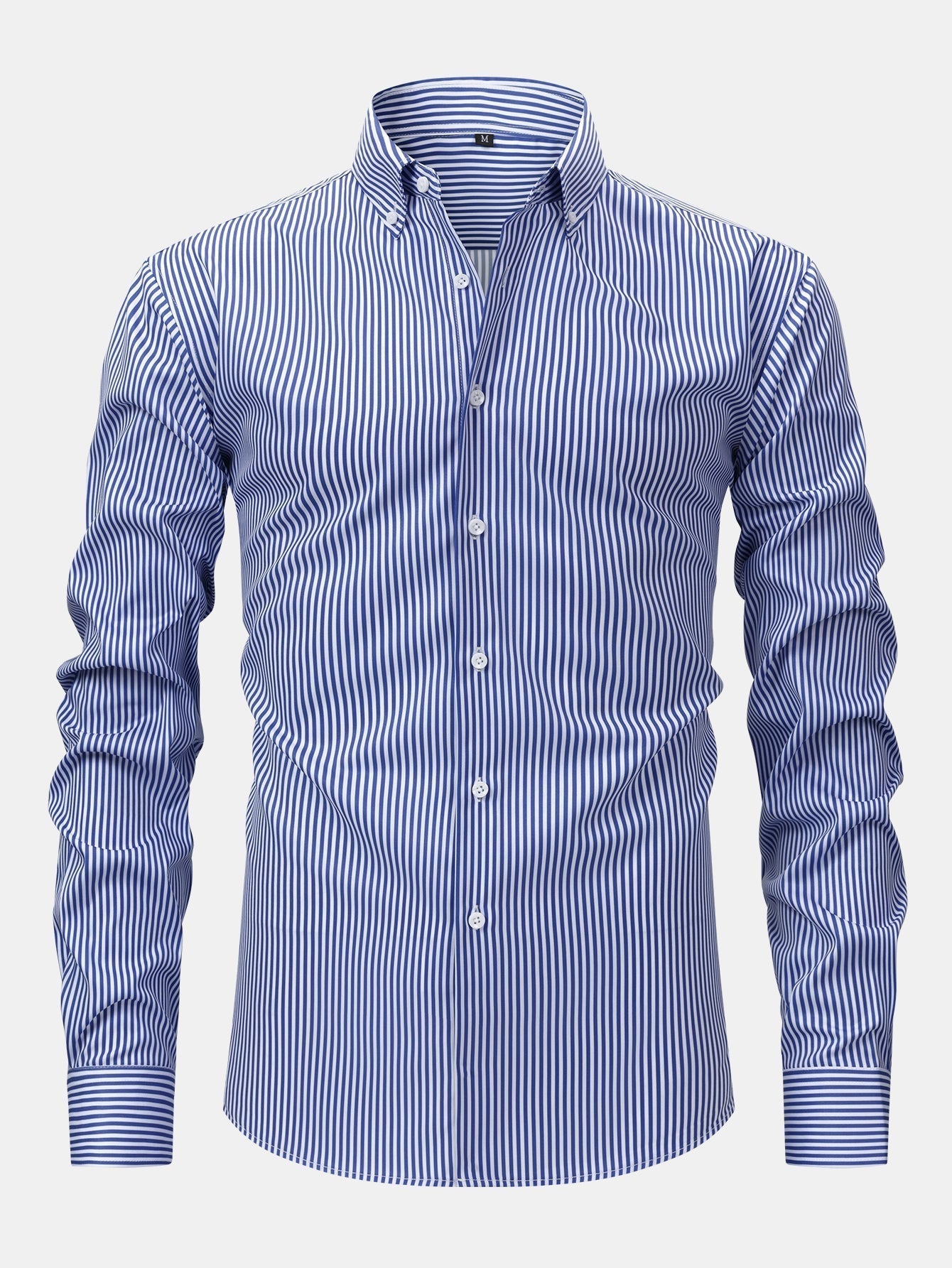Maqiato | Men's Striped Long Sleeve Button Shirt