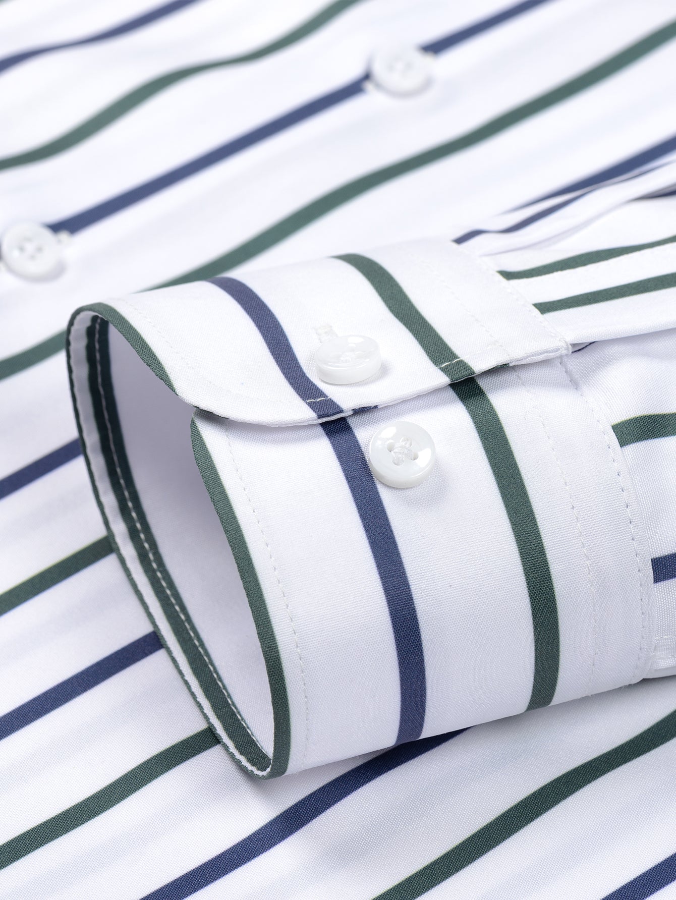 Maqiato | Men's Striped Long Sleeve Button-Up Shirt