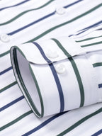 Maqiato | Men's Striped Long Sleeve Shirt & Slim Fit Pants Set