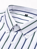 Maqiato | Men's Striped Long Sleeve Shirt & Slim Fit Pants Set