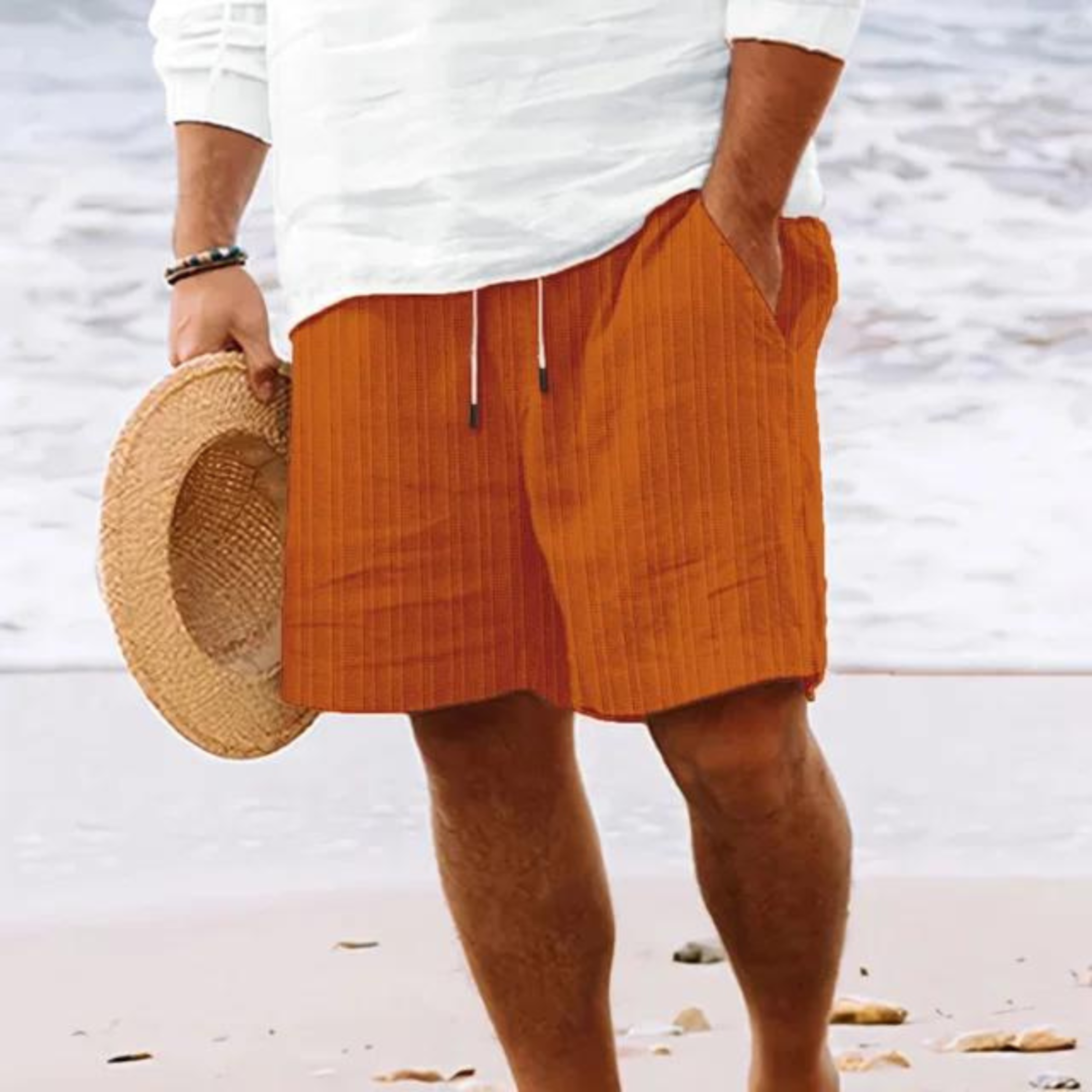 Maqiato | Men's Striped Lounge Shorts
