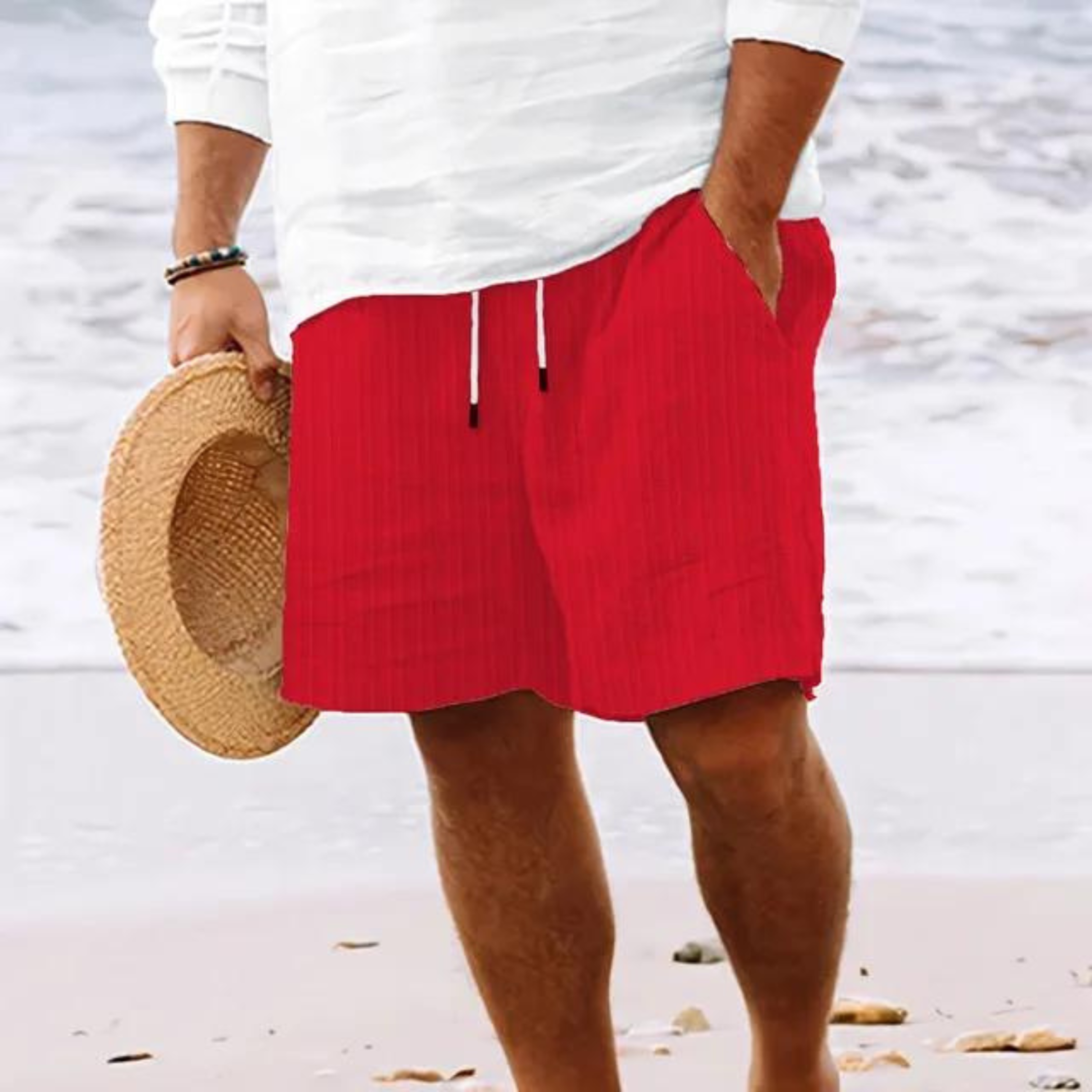 Maqiato | Men's Striped Lounge Shorts