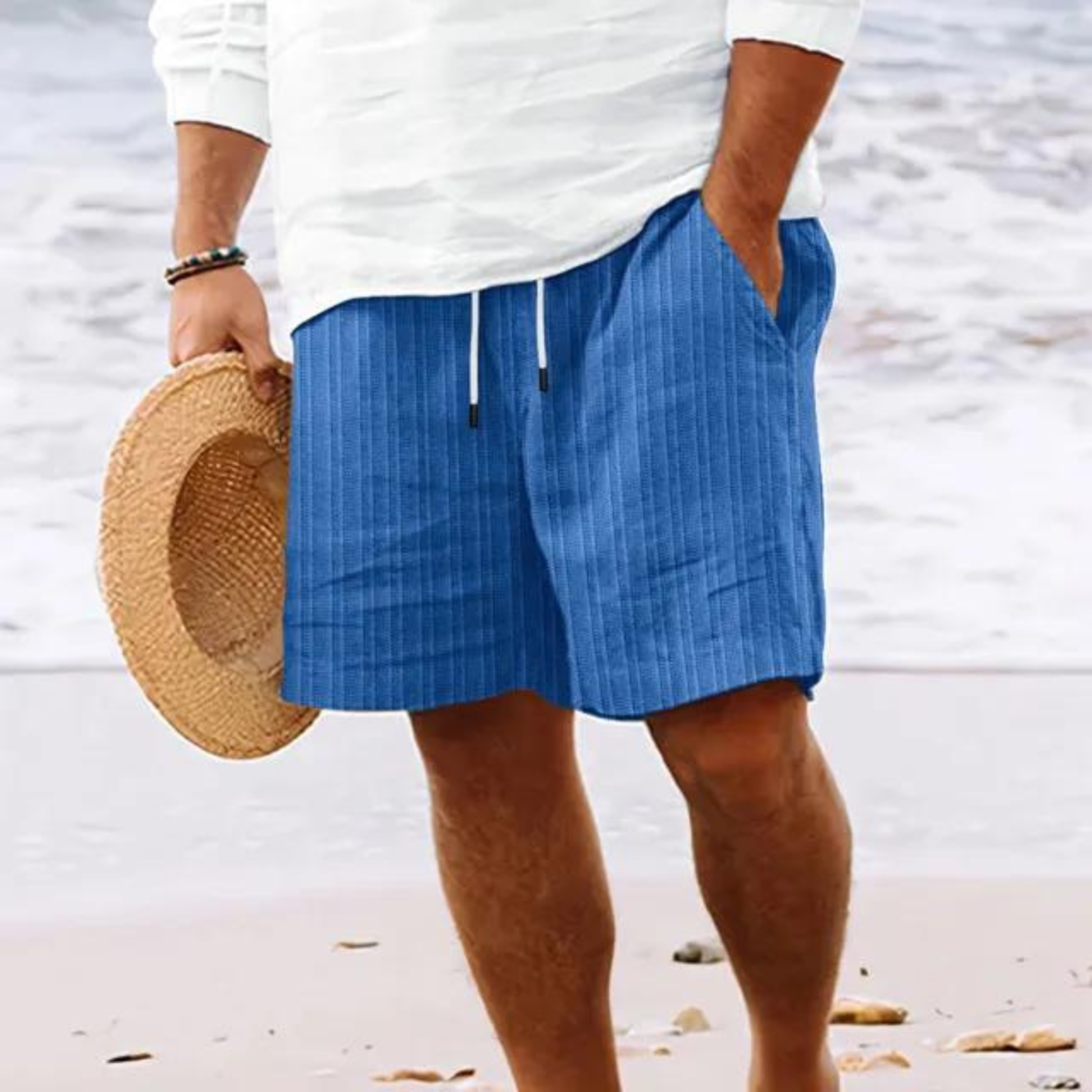 Maqiato | Men's Striped Lounge Shorts